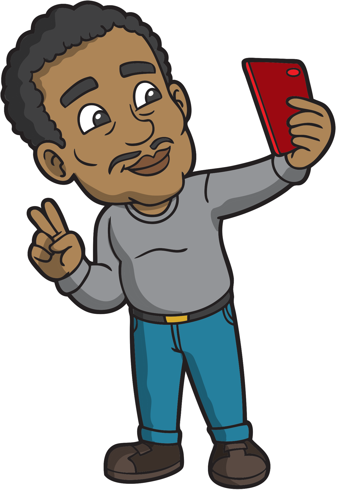 Just quietly taking selfies